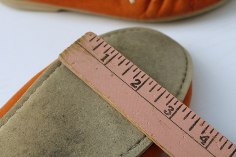 photo of vintage beaded leather Indian moccasins, Minnetonka style Thunderbird slip-on mocs, ladies size 6 #6