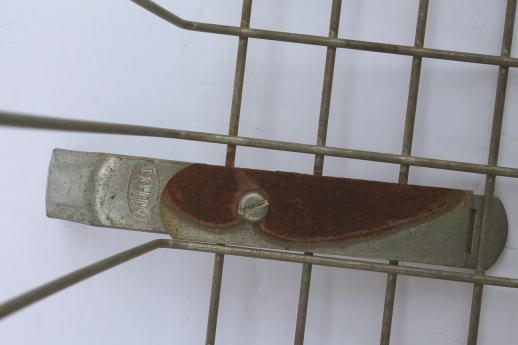 photo of vintage bicycle basket rear mount saddle baskets, Androck steel wire baskets #12