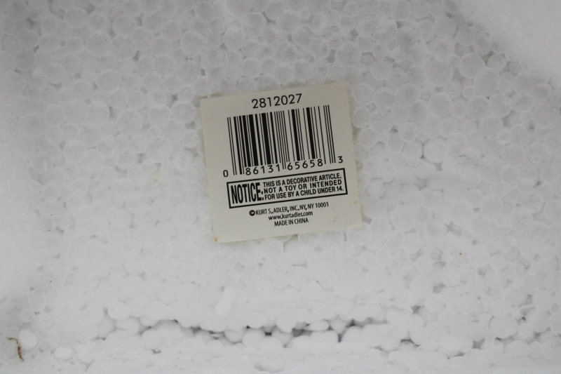 photo of vintage blue & white china Christmas nativity scene, Delft style painted porcelain figures mint in box  #13