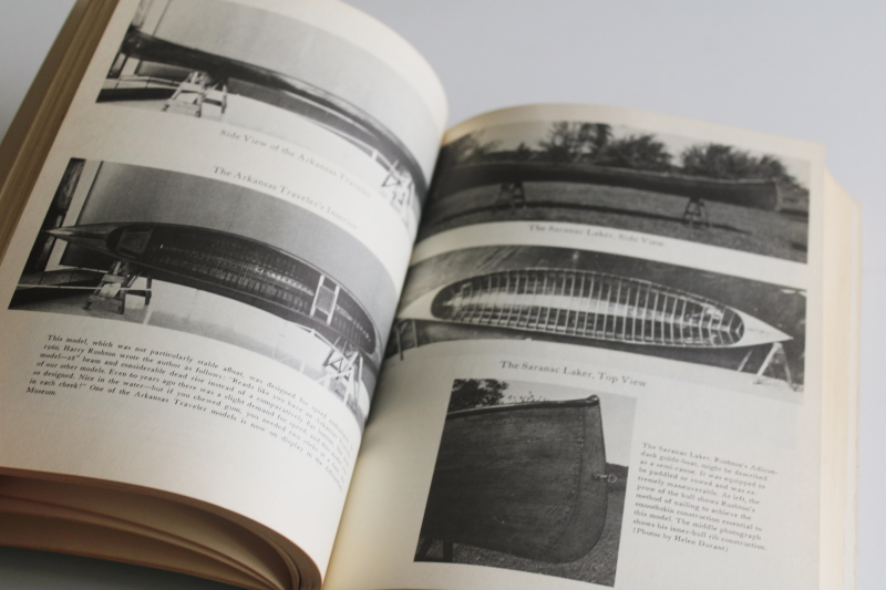 photo of vintage book Adirondack Museum Rushton and his canoes, history and building wood boats  #3