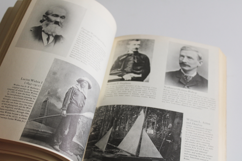 photo of vintage book Adirondack Museum Rushton and his canoes, history and building wood boats  #4