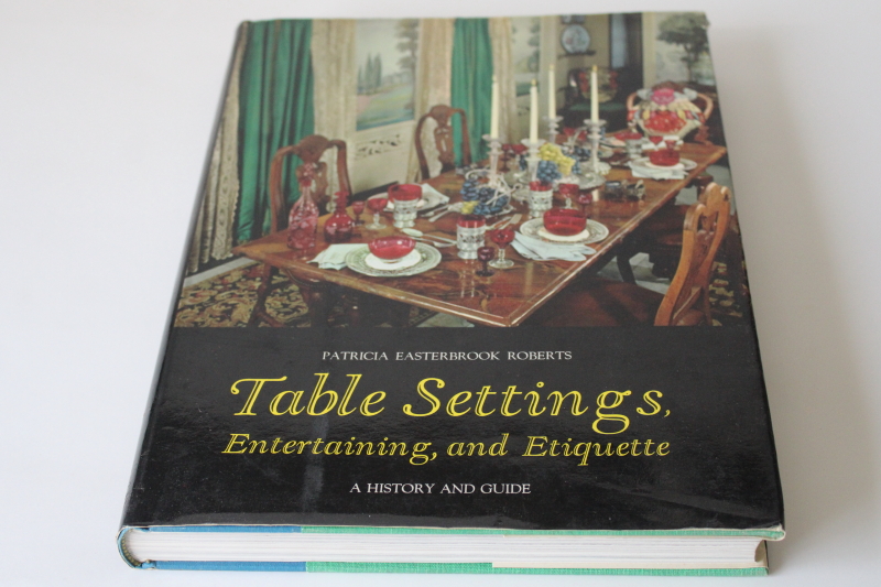 photo of vintage book Table Settings Entertaining Etiquette mid century hostess traditional & modern  #1