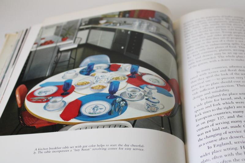 photo of vintage book Table Settings Entertaining Etiquette mid century hostess traditional & modern  #6
