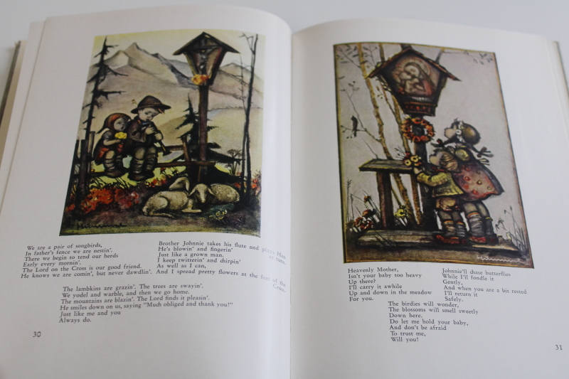 photo of vintage book, life and work of Berta Hummel art paintings which inspired Goebel figurines  #7