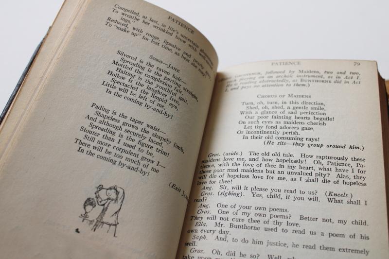 photo of vintage book of W S Gilbert plays, words of the Gilbert & Sullivan operettas #4