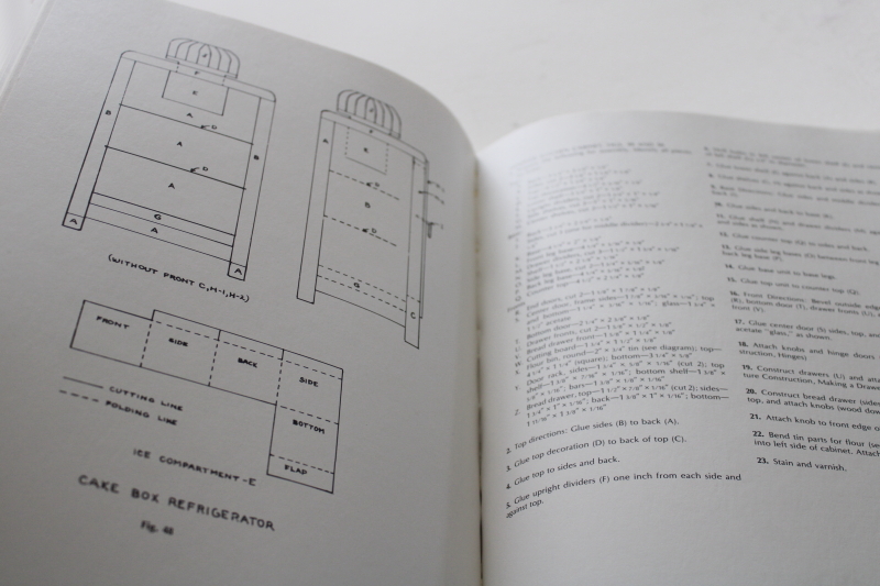 photo of vintage book of dollhouse & furniture miniatures plans, farmhouse circa 1900 or 1910 #4