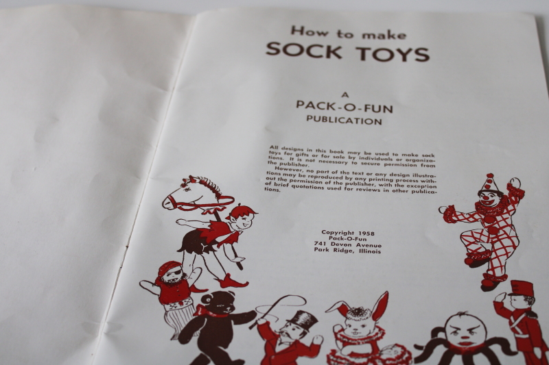 photo of vintage booklet making sock toys, red heel sock monkeys, dolls & stuffed animals craft from socks #4
