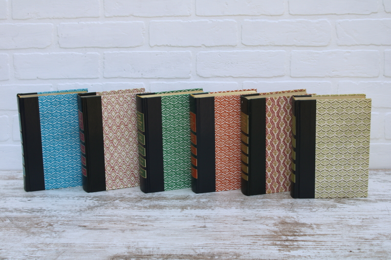photo of vintage books lot, Readers Digest books w/ print covers, rainbow colors #1
