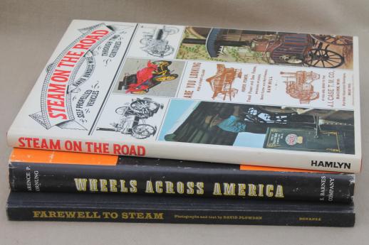 photo of vintage books lot, antique steam engines, early autos & steam tractors #1