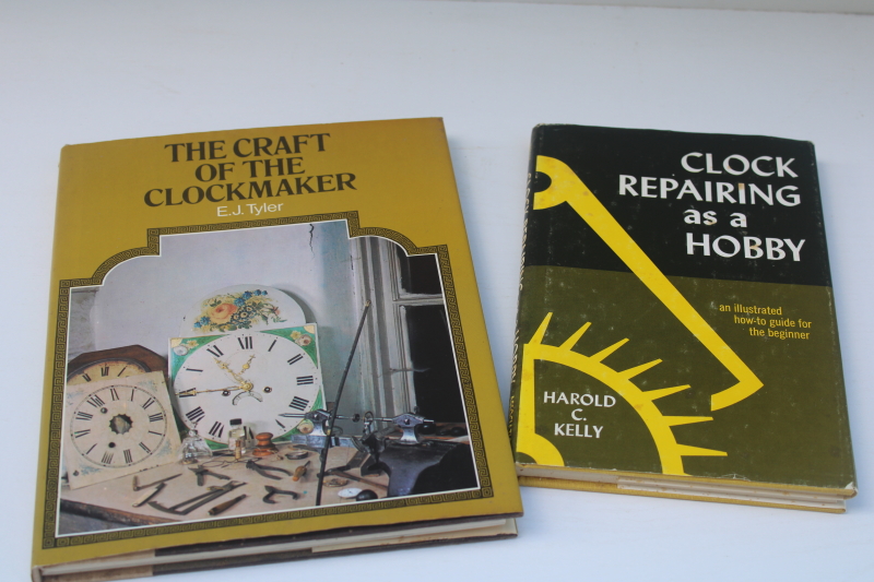 photo of vintage books mechanical clock repair & art of clock making, craft of the clockmaker  #1