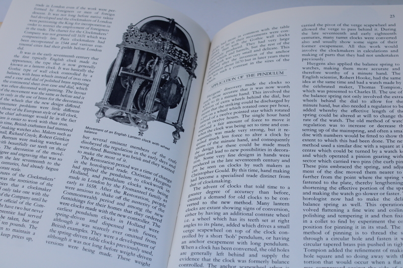 photo of vintage books mechanical clock repair & art of clock making, craft of the clockmaker  #5