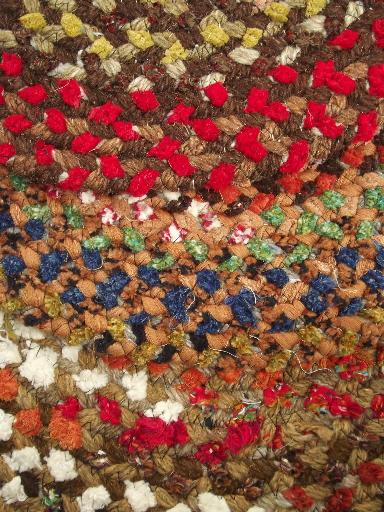 photo of vintage braided rug lot, new old stock chenille rugs w/ Spartan labels #8