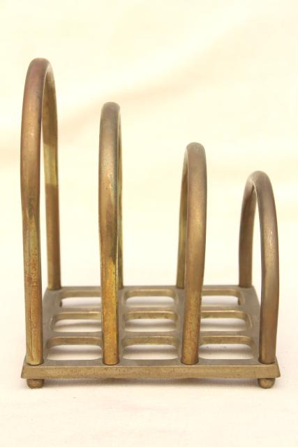 photo of vintage brass key hooks & brass mail sorter letter holder - entryway organizers #5