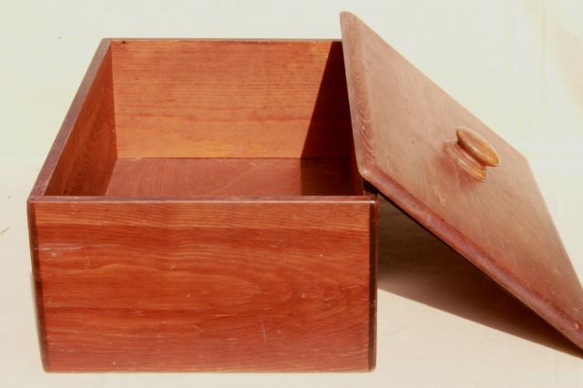 photo of vintage breadbox Give Us This Day Our Daily Bread vintage country pine wood bread box #8