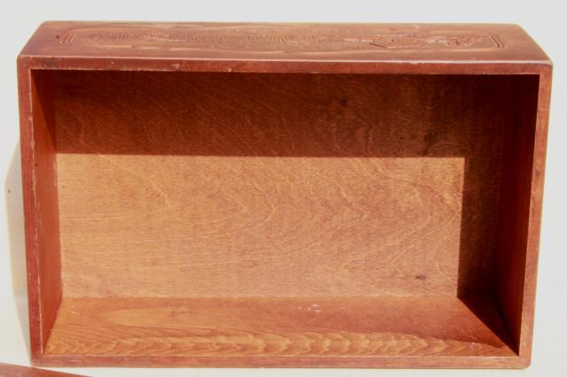 photo of vintage breadbox Give Us This Day Our Daily Bread vintage country pine wood bread box #9