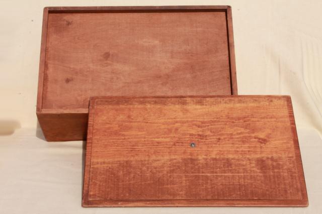 photo of vintage breadbox Give Us This Day Our Daily Bread vintage country pine wood bread box #10