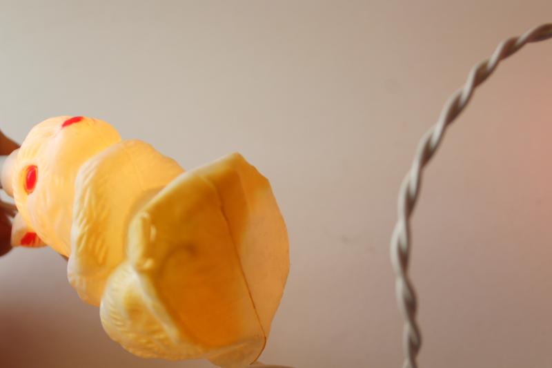 photo of vintage bunny rabbit blow mold fairy lights, holiday party decor or for Easter tree #9