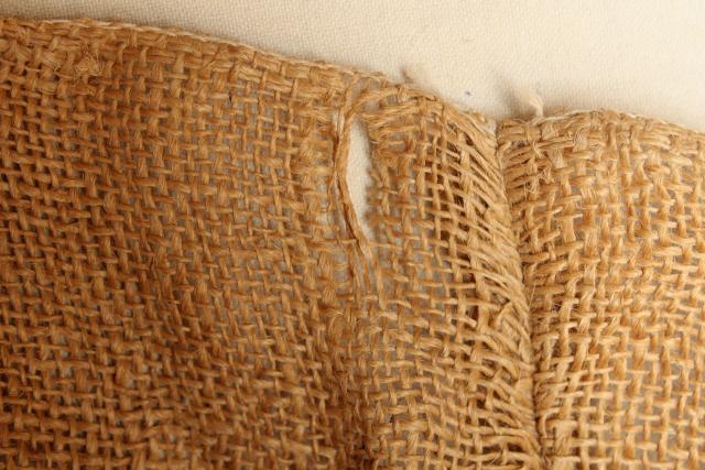 photo of vintage burlap gunny sack, Big K potatoes bright colorful print graphics #6