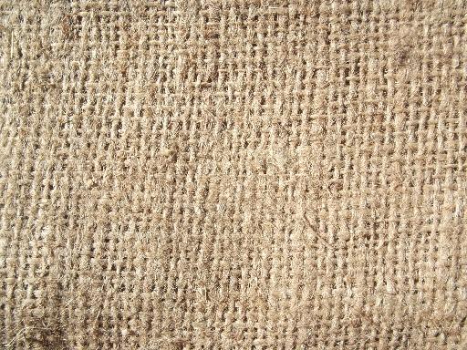 photo of vintage burlap sacks, farm feed bags for primitive old print fabric #4