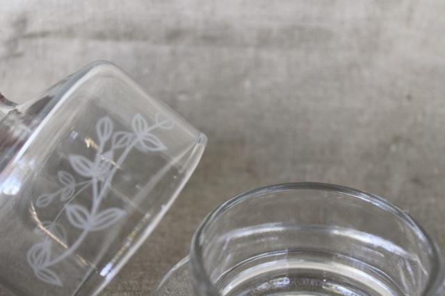 photo of vintage butter keeper cloche & dish, individual size glass dome cover & plate #2