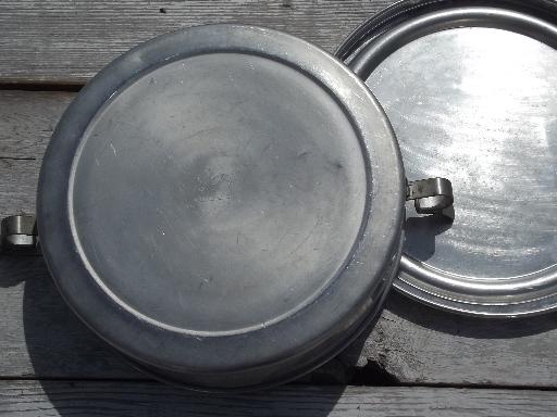 photo of vintage cake & pie keeper carrier, retro Regal aluminum cake taker #8