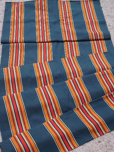 photo of vintage camp awning stripe cotton canvas fabric for lawn chairs etc. #1