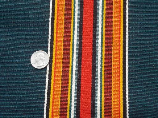 photo of vintage camp awning stripe cotton canvas fabric for lawn chairs etc. #2