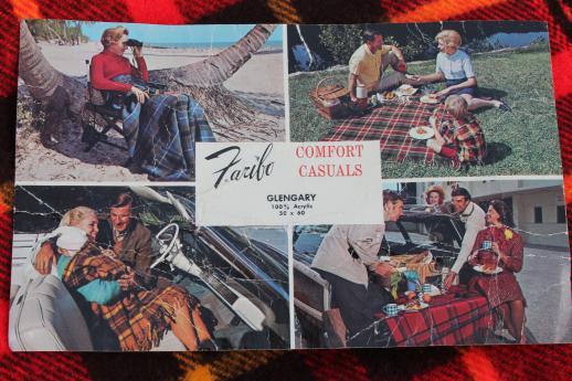 photo of vintage camp blanket lot, plaid throw blankets for camping or stadium blankets #2