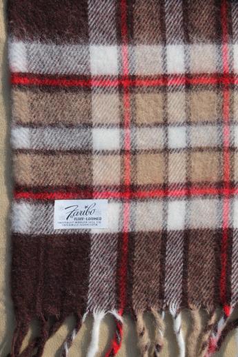 photo of vintage camp blanket lot, plaid throw blankets for camping or stadium blankets #5