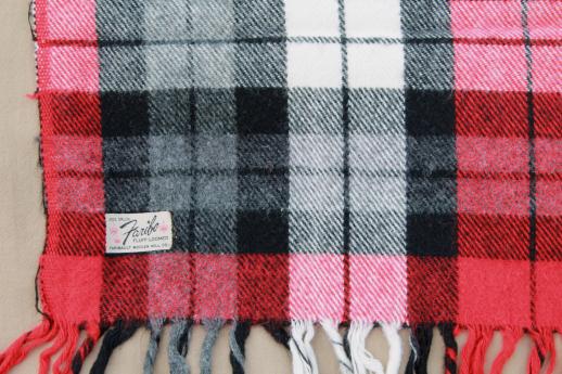 photo of vintage camp blanket lot, stack of plaid blankets for camping, stadium blankets #7