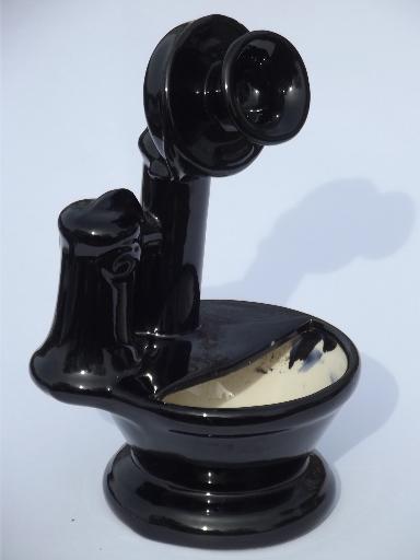 photo of vintage candlestick phone ceramic planter, 'call me' reminder for Valentine's Day! #1