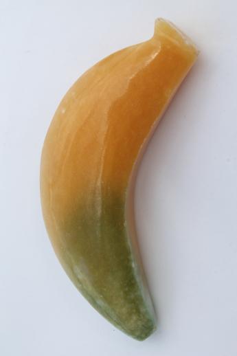 photo of vintage carved stone fruit collection, colored marble or Mexican onyx fruit #4