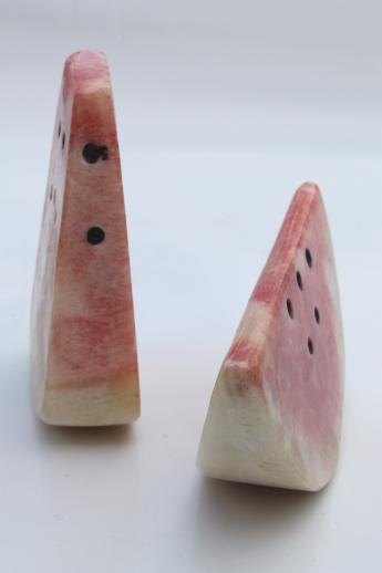 photo of vintage carved stone fruit collection, colored marble or Mexican onyx fruit #8