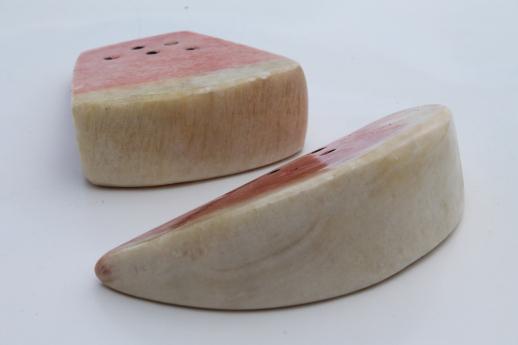 photo of vintage carved stone fruit collection, colored marble or Mexican onyx fruit #9
