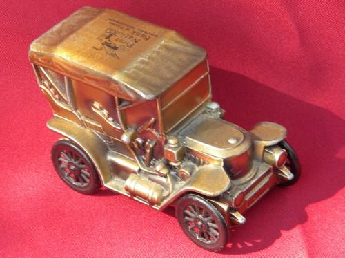 photo of vintage cast metal advertising bank early automobile Wausau, Wisconsin #1