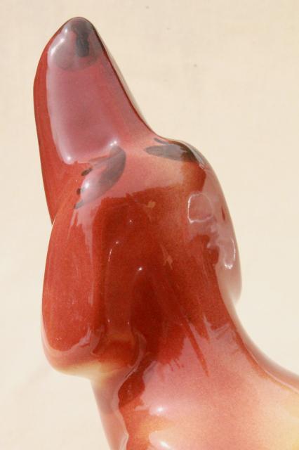 photo of vintage ceramic doxie daschund weiner dog dresser or kitchen caddy, planter or cigarette holder? #7
