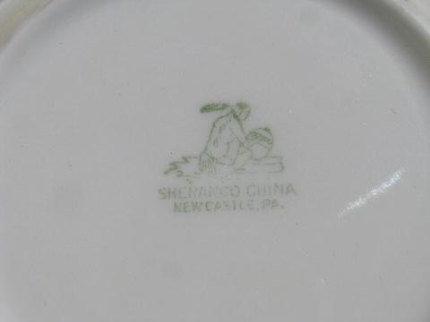 photo of vintage china plate w/ old seal of Michigan State Agricultural Collage #3