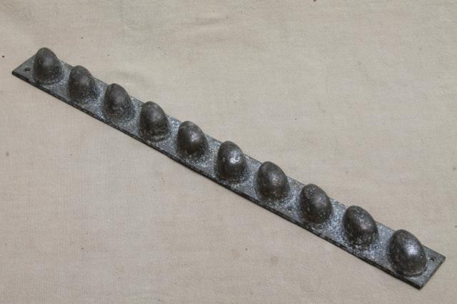 photo of vintage chocolate candy mold for little Easter eggs or covered almonds #1