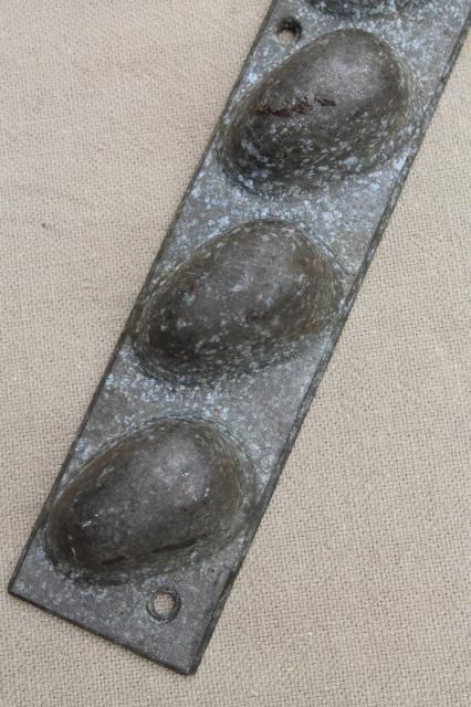 photo of vintage chocolate candy mold for little Easter eggs or covered almonds #5