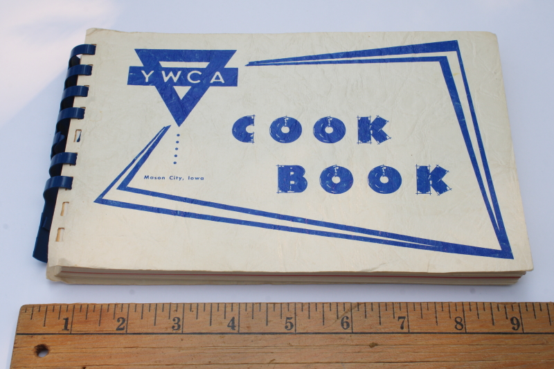 photo of vintage community cookbook Mason City Iowa YWCA club members favorite recipes  #1