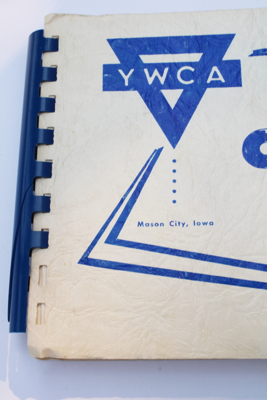photo of vintage community cookbook Mason City Iowa YWCA club members favorite recipes  #4