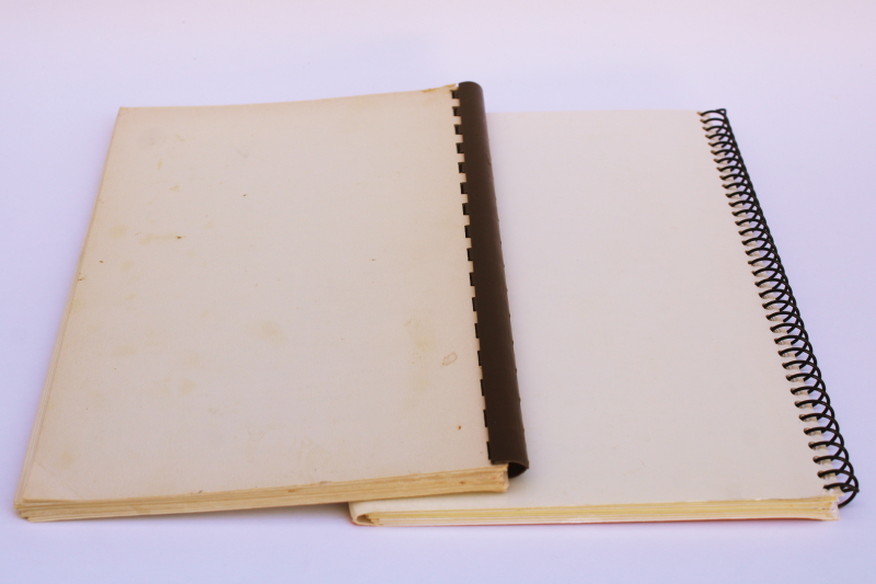 photo of vintage community cookbooks Ripon Wisconsin, church cook book & recipes from Ripon Women's Club #7
