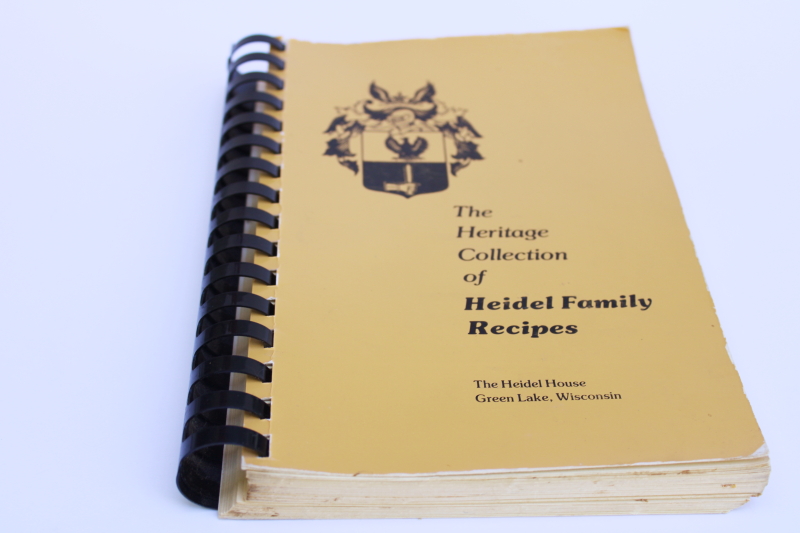 photo of vintage cookbook Heidel House Green Lake Wisconsin family recipes  #1