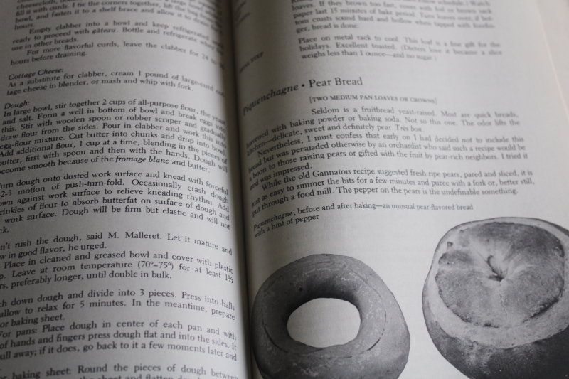 photo of vintage cookbook The Breads of France, rustic traditional bread making baking  #7