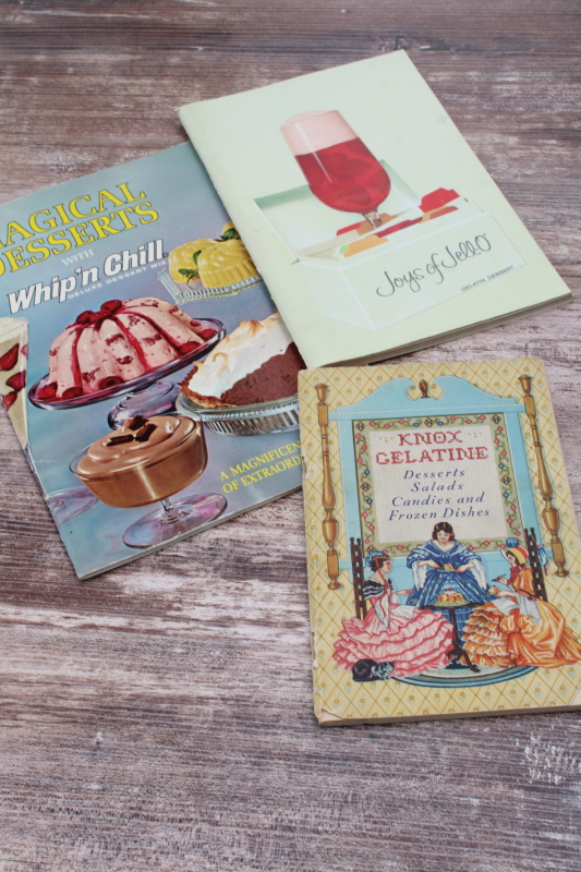 photo of vintage cookbooks lot, recipe booklets w/ advertising, appliance manuals, holiday baking etc  #3