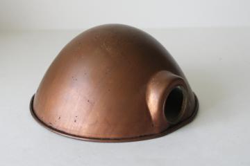 vintage copper color metal shade for mid century industrial gooseneck work light desk lamp 