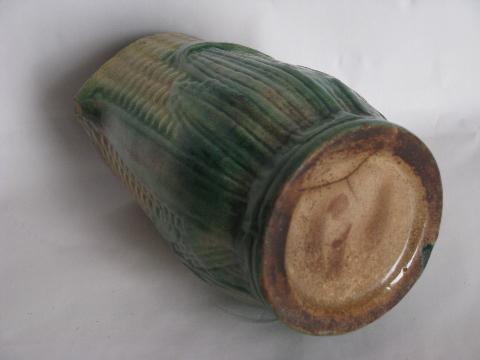 photo of vintage cornware pottery, antique china ear of corn pitcher for milk/cream #3