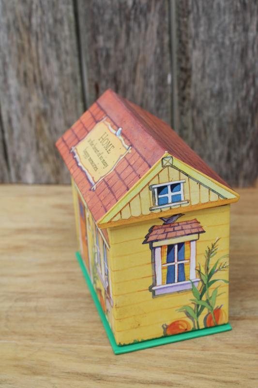 photo of vintage cottage recipe box, Hallmark Better Homes & Gardens set w/ sealed cards  #3