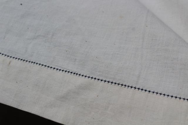 photo of vintage cotton bedspread or quilt top morning glory applique & french knots embroidery #4