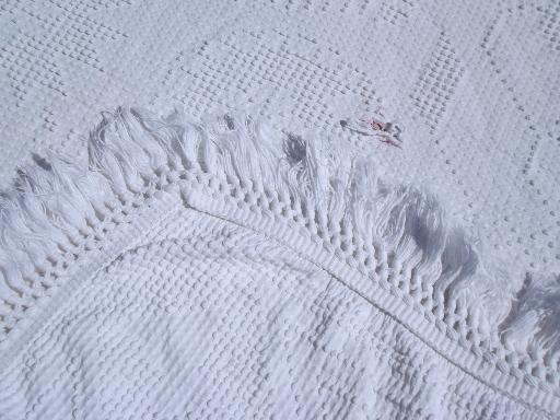 photo of vintage cotton chenille bedspread lot,  tufted candlewick spreads etc. #8